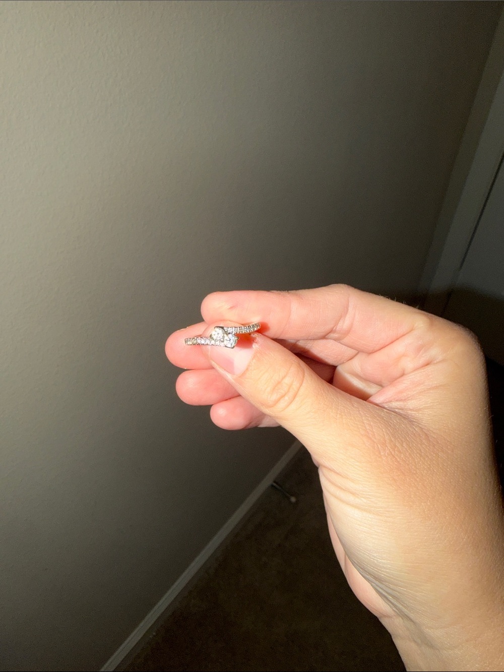 Silver Crystal Accent Women's Ring - Silver